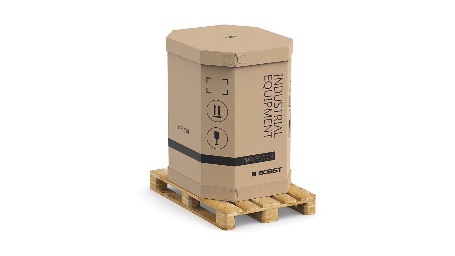 High-thickness laminated boards for machinery and bulk equipment packaging