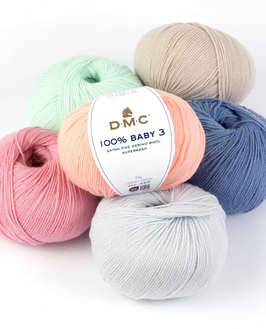 DMC Lana Baby 100% per ferri numero 3