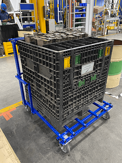 Machine Leg Support Cart