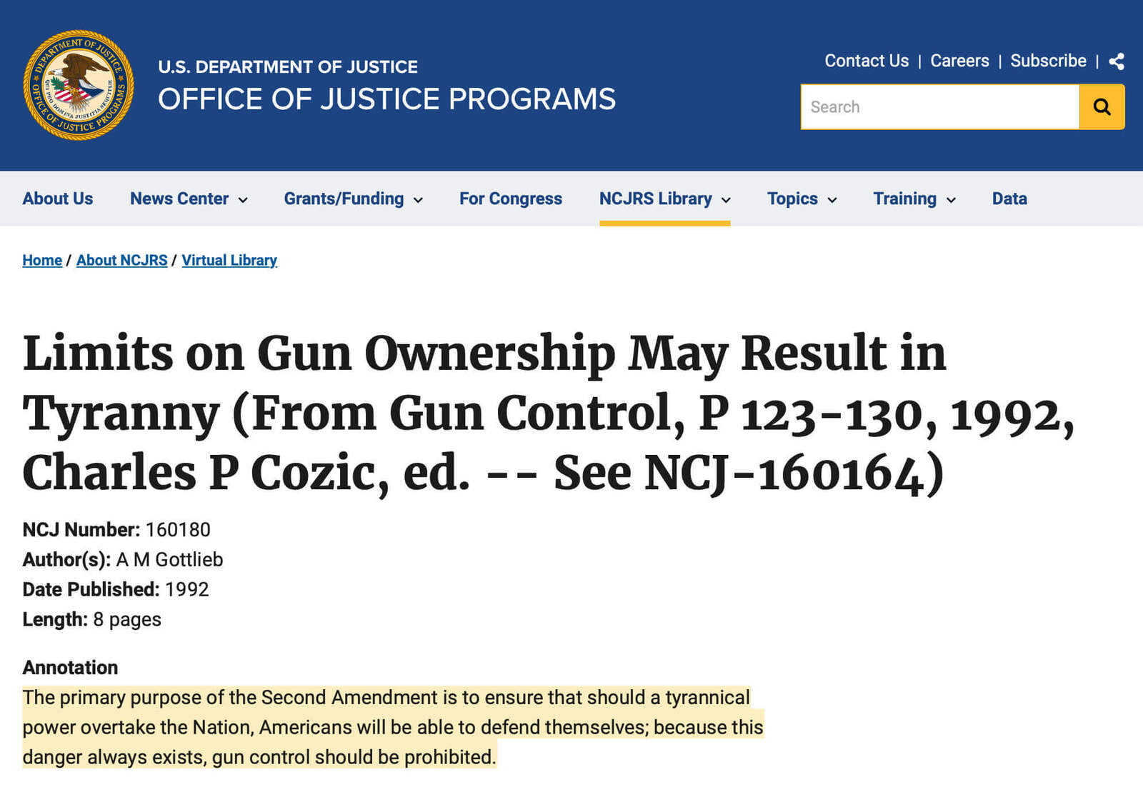 Gun Ownership Limits is Tyranny