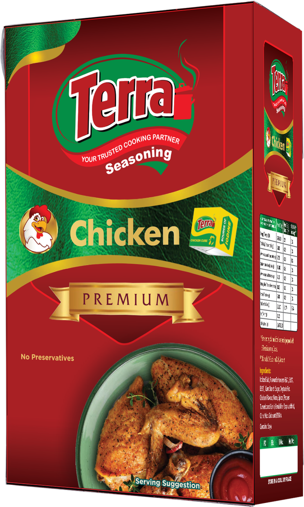TERRA PREMIUM PACK CHICKEN CUBE 80G X 20 TERRA PREMIUM PACK CHICKEN CUBE 80G X 20