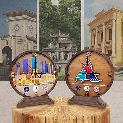 Đồng Hồ Gỗ Kỷ Niệm