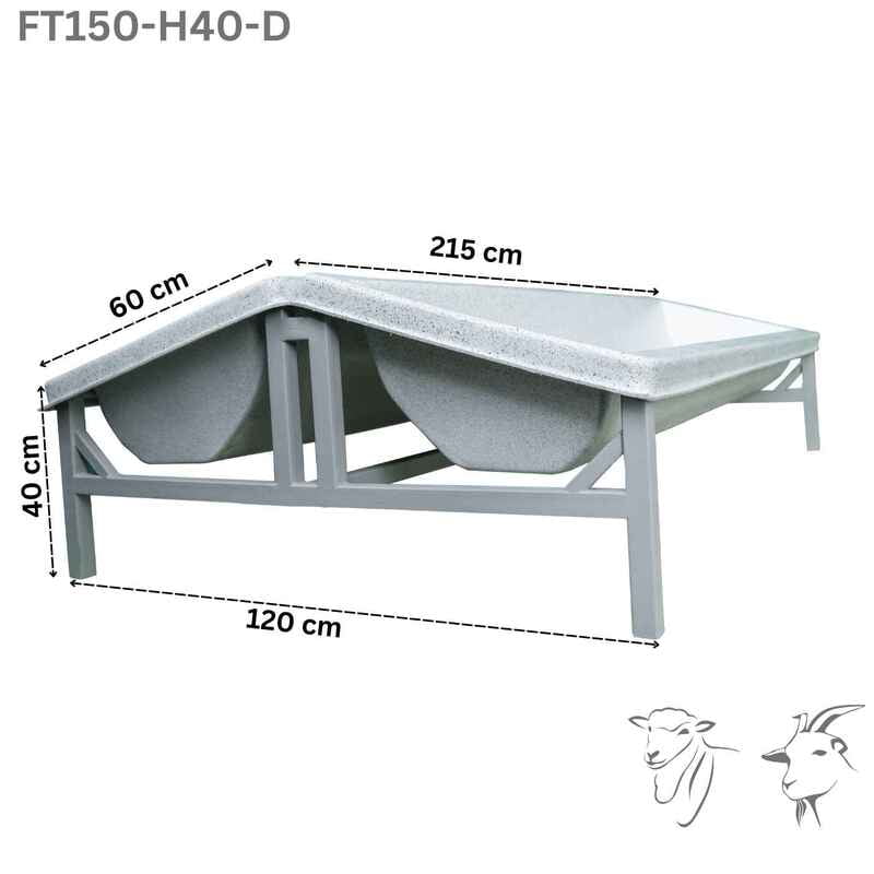Farmex Trough 150 Liter for Sheep Double