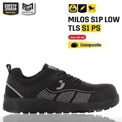 รองเท้าเซฟตี้ Safety Jogger  รุ่น MILOS รองเท้านิรภัย รองเท้าหัวเหล็ก รองเท้าหุ้มส้น รองเท้ากันลื่น