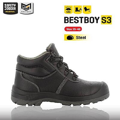 รองเท้าเซฟตี้ Safety Jogger รุ่น BESTBOY รองเท้านิรภัย รองเท้าหัวเหล็ก รองเท้าหุ้มข้อ รองเท้ากันลื่น