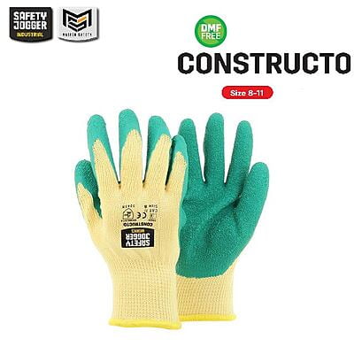 ถุงมือช่าง Safety Jogger รุ่น CONSTRUCTO ถุงมือชุบยาง ถุงมือเซฟตี้ ถุงมือทำงาน ถุงมือเคลือบพียู