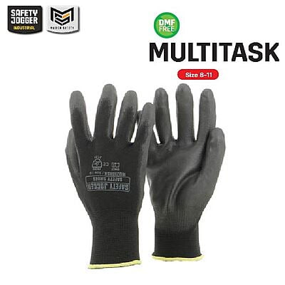 ถุงมือช่าง Safety Jogger รุ่น MULTITASK ถุงมือชุบยาง ถุงมือเซฟตี้ ถุงมือทำงาน ถุงมือเคลือบพียู