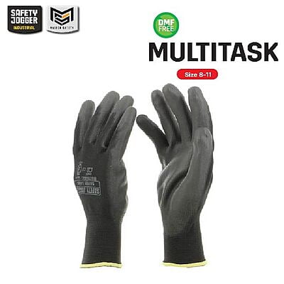 ถุงมือช่าง Safety Jogger รุ่น MULTITASK ถุงมือชุบยาง ถุงมือเซฟตี้ ถุงมือทำงาน ถุงมือเคลือบพียู