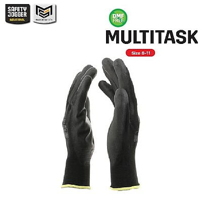 ถุงมือช่าง Safety Jogger รุ่น MULTITASK ถุงมือชุบยาง ถุงมือเซฟตี้ ถุงมือทำงาน ถุงมือเคลือบพียู