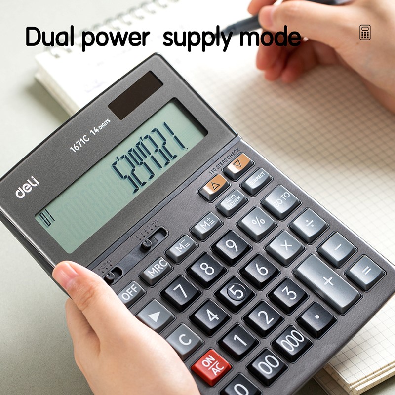 DELI CORE E1671C CALC.150 CHECK 14 DGT DELI CORE E1671C CALC.150 CHECK 14 DGT