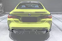 BMW M3 G80 / M4 G82 G83 OEM Style Carbon Fiber Rear Diffuser Trim Lip | 2021–2025