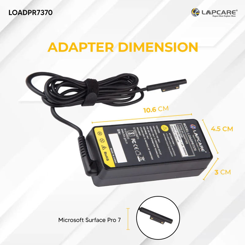 Laptop adaptor Compatible for Microsoft Surface Pro-3 60W 15V/4A