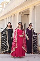 B073: Sequins Embroidered Long Frocks