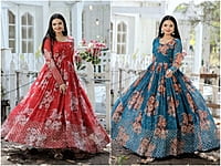 B137: Beautiful Georgette Long Frocks