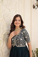 B833: Beautiful Georgette Long Frocks