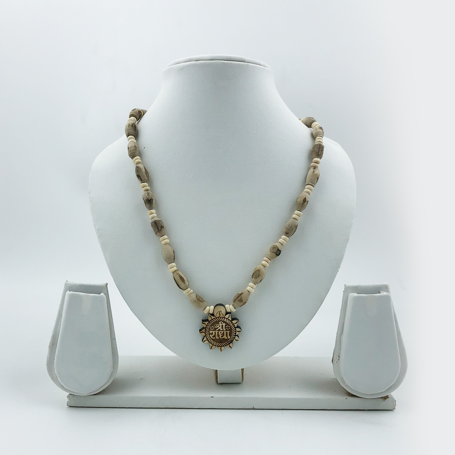 Original Tulsi Mala with Shri Radha Round Shape Pendant Original Tulsi Mala with Shri Radha Round Shape Pendant