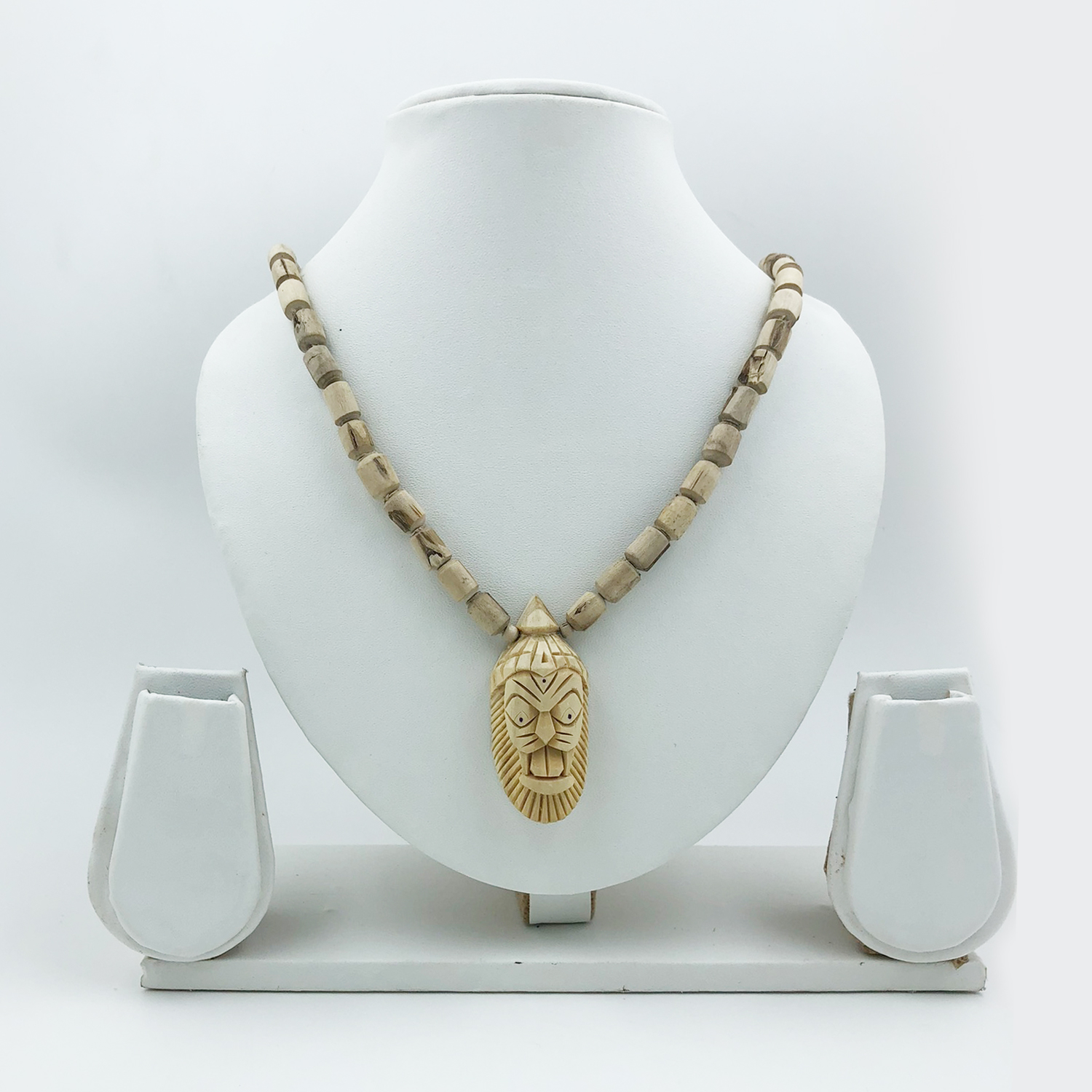 Original Tulsi Mala with Narsingh Face Handicrafted Pendant Original Tulsi Mala with Narsingh Face Handicrafted Pendant