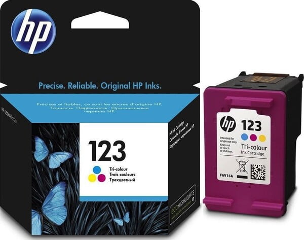 HP 123 Tri-color Original Ink Cartridge HP 123 Tri-color Original Ink Cartridge