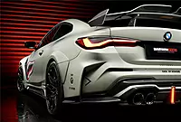 2021–2025 BMW M4 G82 / G83 BKSSII Style Rear Bumper with LED Light & Exhaust Tips