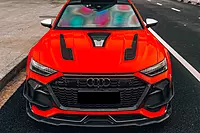 Audi RS6 Avant C8 IMP Performance Partial Carbon Fiber Hood | Lightweight & Aggressive Upgrade