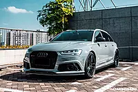 2013–2018 Audi RS6 Avant MN Style Carbon Fiber Front Lip | Aggressive Aero Enhancement