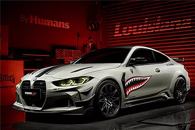 2021–2025 BMW M4 G82 / G83 BKSSII Style Front Bumper, Fender & Side Skirts Kit