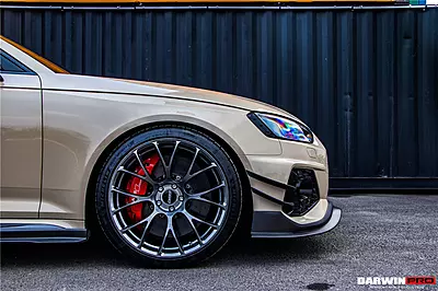 Audi RS4 B9.5 BKSS Style Carbon Fiber Front Canards Audi RS4 B9.5 BKSS Style Carbon Fiber Front Canards