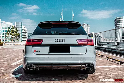 2013–2018 Audi RS6 Avant Carbon Fiber Rear Lip | CFRP Diffuser Accent 2013–2018 Audi RS6 Avant Carbon Fiber Rear Lip | CFRP Diffuser Accent