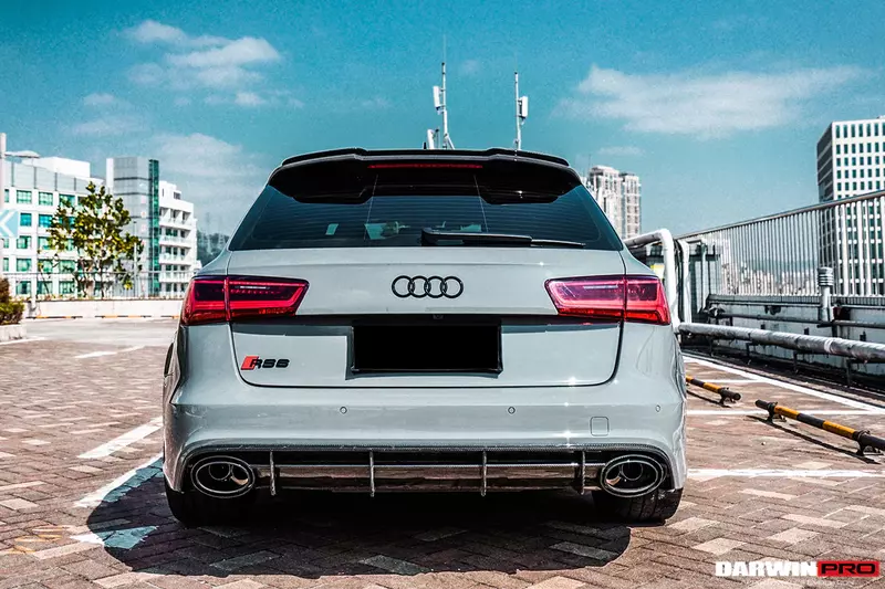 2013–2018 Audi RS6 Avant Carbon Fiber Rear Lip | CFRP Diffuser Accent 2013–2018 Audi RS6 Avant Carbon Fiber Rear Lip | CFRP Diffuser Accent