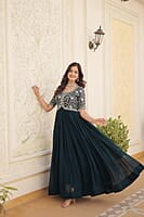 B833: Beautiful Georgette Long Frocks