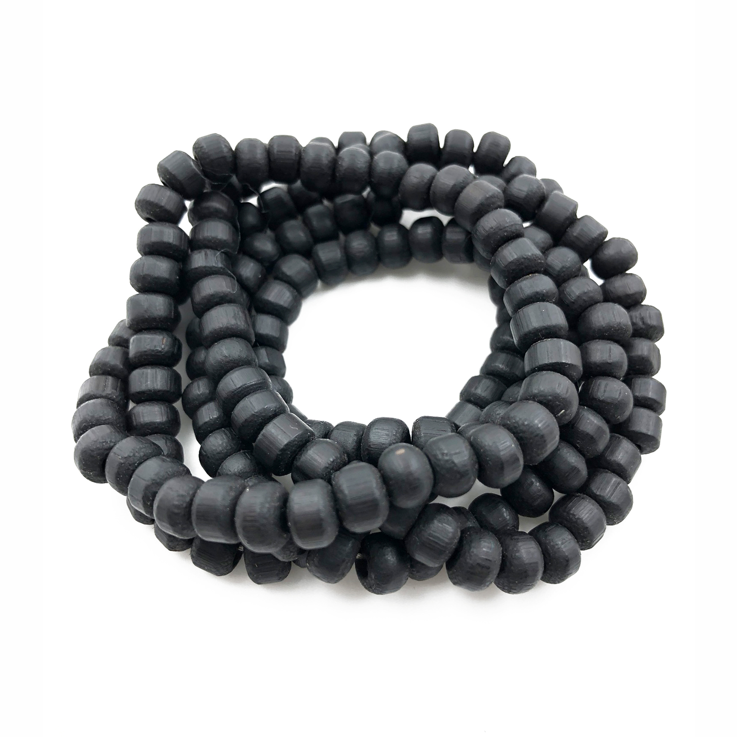Tulsi Black Round Beads Mala Tulsi Black Round Beads Mala