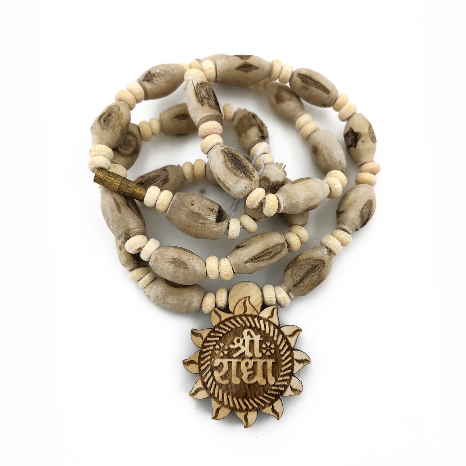 Original Tulsi Mala with Shri Radha Round Shape Pendant Original Tulsi Mala with Shri Radha Round Shape Pendant