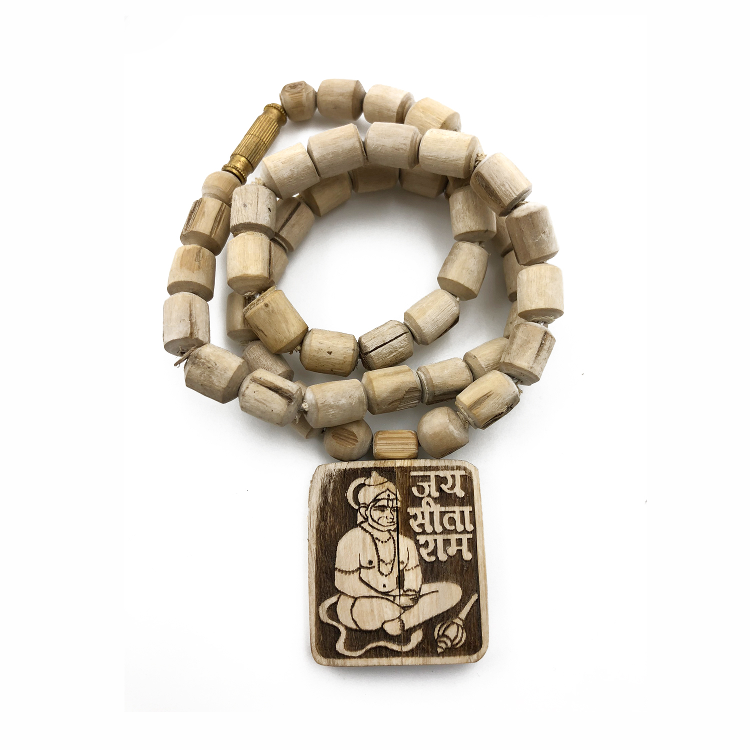 Original Tulsi Mala with Hanuman Ji Pendant (Medium Size Beads) Original Tulsi Mala with Hanuman Ji Pendant (Medium Size Beads)