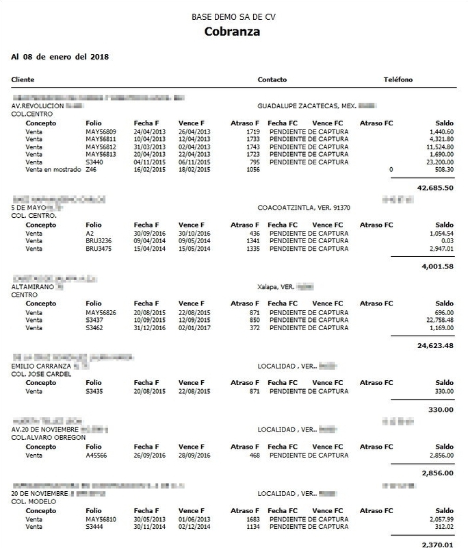 Cobranza De Contra Recibos De Venta Sin Atraso Cobranza De Contra Recibos De Venta Sin Atraso