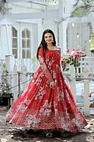 B137: Beautiful Georgette Long Frocks