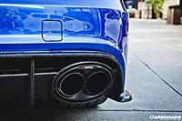 2013–2018 Audi RS6 Avant MN Style Carbon Fiber Rear Cap Splitters | Aggressive Rear Quarter Accents