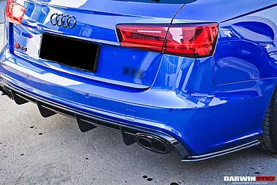 2013–2018 Audi RS6 Avant Carbon Fiber Rear Lip | CFRP Diffuser Accent 2013–2018 Audi RS6 Avant Carbon Fiber Rear Lip | CFRP Diffuser Accent