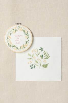 Foglie Delicate Duo Kit punto croce - DMC Mindful Making Foglie Delicate Duo Kit punto croce - DMC Mindful Making