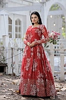 B137: Beautiful Georgette Long Frocks