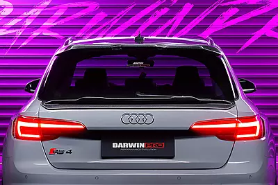 Audi RS4 B9/B9.5 & S4 B9/B9.5 BKSS Style Carbon Fiber Rear Decklid Spoiler Audi RS4 B9/B9.5 & S4 B9/B9.5 BKSS Style Carbon Fiber Rear Decklid Spoiler