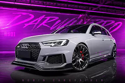 2017–2019 Audi RS4 B9 BKSS Style Front Lip | Carbon Fiber Aero Upgrade