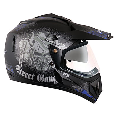VEGA OFFROAD D/V GANGSTER DULL BLACK M.BLUE (L)
