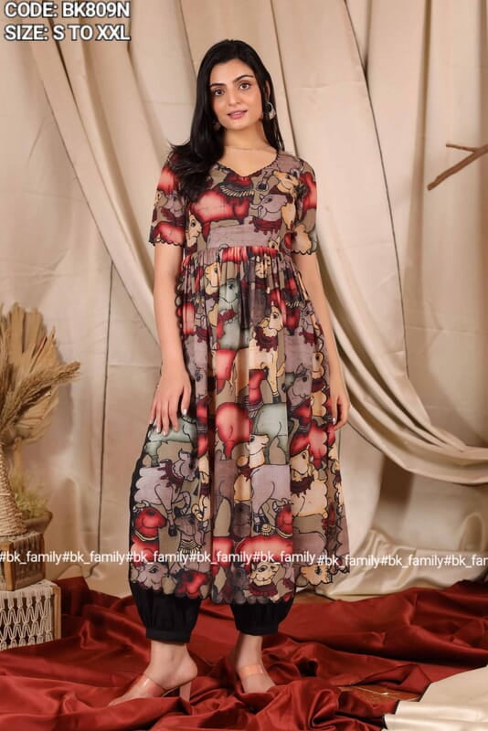 B155: Beautiful 2 pices Kalamkari Kurta Sets B155: Beautiful 2 pices Kalamkari Kurta Sets