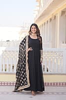 B073: Sequins Embroidered Long Frocks