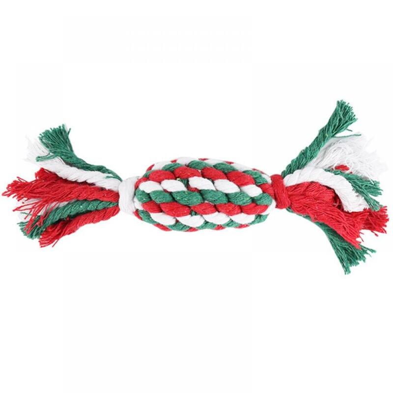 CHRISTMAS DOG ROPE TOY - CANDY CHRISTMAS DOG ROPE TOY - CANDY