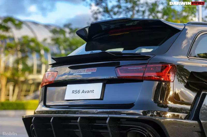 2013–2018 Audi RS6 Avant BKSS Style Roof Spoiler | Carbon Fiber Rear Aero Add-On