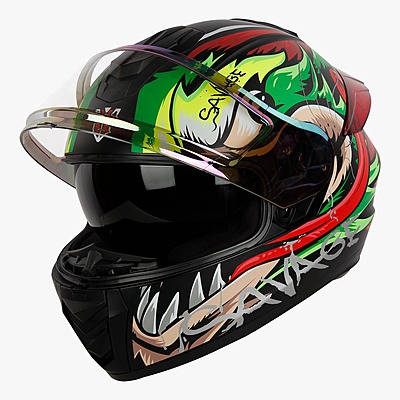 IGNYTE IGN-8 SAVAGE GLOSSY BLACK/GREEN D/V 580 MM