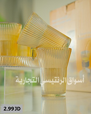 طقم شاف مع 6 كاسات طقم شاف مع 6 كاسات