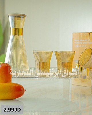 طقم شاف مع 6 كاسات طقم شاف مع 6 كاسات