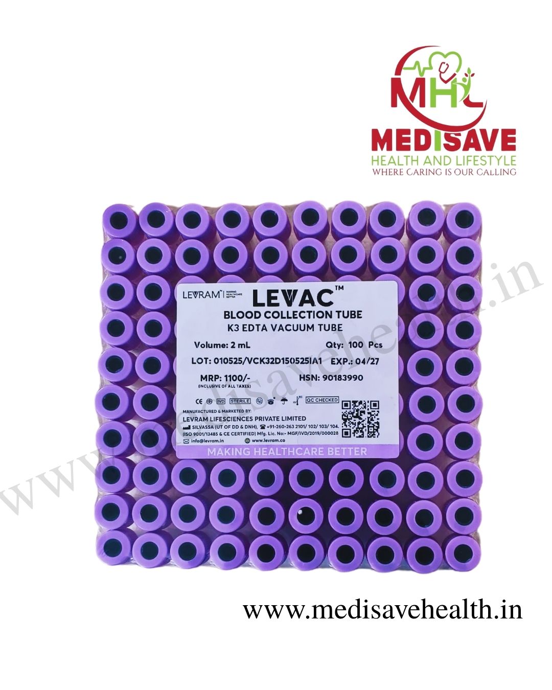 K3EDTA Vacuum 2 ml - Levram K3EDTA Vacuum 2 ml - Levram